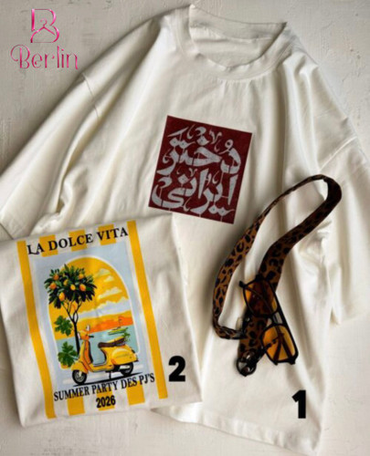 تیشرت باکسی نخ پنبه summer